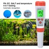 PH Tester 4 in 1 Portable Automatic Recognition Temperature Compensation
