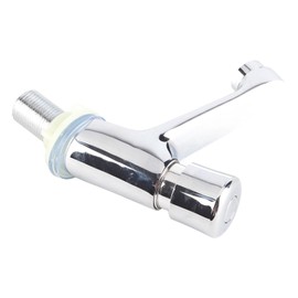 Delay Faucet Bathroom Tap Faucet Plated Chrome Self-Closing Water-Saving Delay Tap for Public Kitchen Bathroom Internal Thread G1/2
