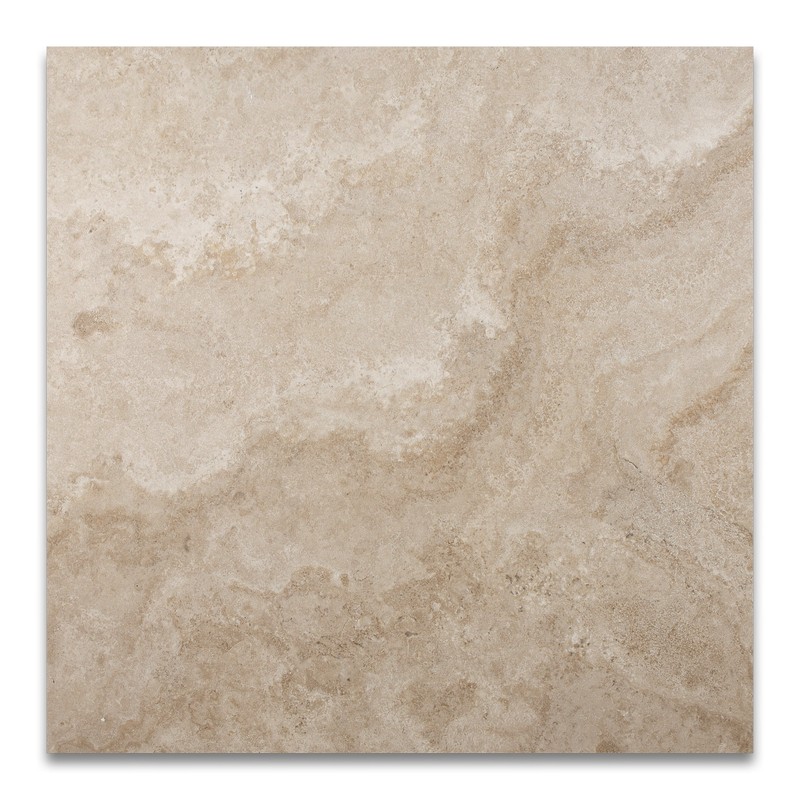Durango Cream Travertine 18 X 18 Filled and Honed Tile