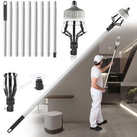 Allyplay Upgraded 12FT Light Bulb Changer for High Ceilings, High Reach Light Bulb Removal Tool