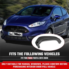 ISINSWIFT Interior Door Handle Repair Kit (Pair), Driver Left and Passenger Right Side Fit for Ford Fiesta 2011-2019 Manual Window Replaces D2BB-A23943-CA35B8 G2BZ-5823943-JA