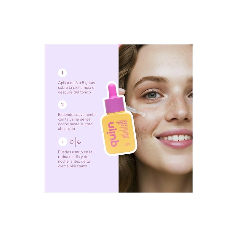 Quiin Hyaluronic Probiotic Serum Ácido Hialurónico y Probióticos 30 ml