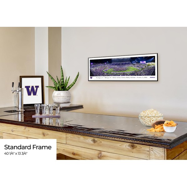 Washington Huskies Football, Storm-the-Field - Standard Framed Print by Blakeway