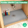 Aisslro Under Sink Mat 25" X 19", Waterproof Silicone Under