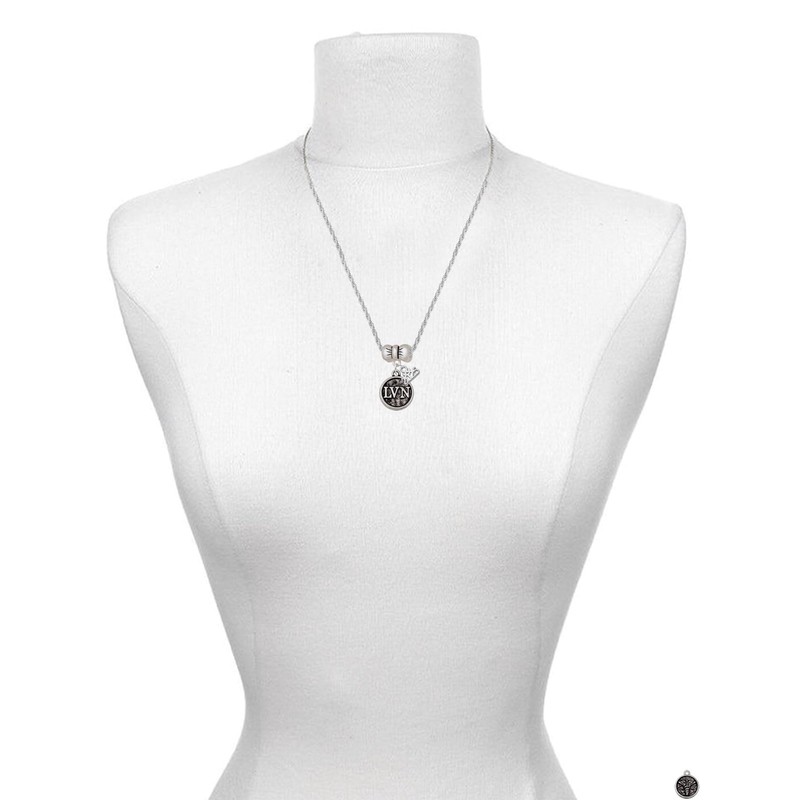 Delight Jewelry Silvertone Nurse Caduceus Seal - LVN - Silver-tone