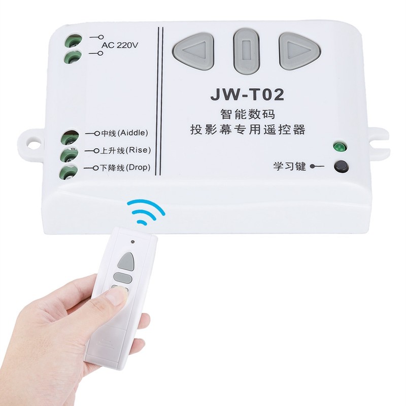 Projection Screen Wireless Remote Control Switch Up Down Reversing Controller(433Mhz)