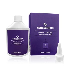 GlassGuard Miracle Mold Removal Gel - 240ML Professional Strength Mildew & Mold Remover Gel, Grout Cleaner Shower Tile - Mildew Remover Bathroom Cleaner Formula for Multiple Surfaces