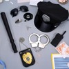 BTHRORO 7Pcs Police Accessories Kids, Police Hat and Handcuffs Police