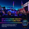 Ehaho 2 Pack 1FT LED Whip Lights With Spring Base,