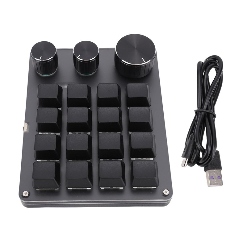 Macro Pad, Macro Keyboard, Programmable Keypad Customized, 16 Key Mini
