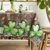 Horaldaily St. Patrick's Day Tablecloth 60×84 Inch Rectangular, Buffalo Plaid