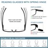 fadbon 6 Pack Reading Glasses Blue Light Blocking,Spring Hinge Readers