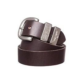 R.M. Williams Heritage Leather Belt 1 1/2 Inch Wide 3 Piece Solid Hide (34")