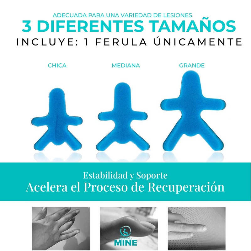 SEVEN MINE Férula para Dedo Tipo Rana (3 Tamaños, 1