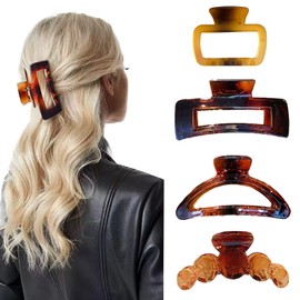 4 Pcs Exquisite Hair Clips,claw Clip Hair Accessories for Women and Girls,large Claw Clips, Non Slip Hair Claw Clip for Thick Hair,a Symphony of Style and Elegance,an Unparalleled Chic Look