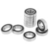 10 PCS 6901-2RS Ball Bearings, Steel and Double Rubber Sealed