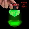 12-Pack LED Light Up Flashing UFO Spinning Tops with Gyroscope