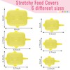 30 Pieces Silicone Stretch Lids Rectangle Reusable Silicone Lids Microwave