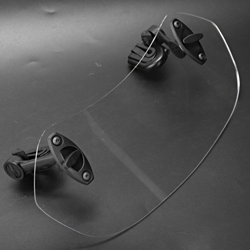 Universal Motorcycle Adjustable Clip On Windscreen Wind Deflector Windshield Accessories