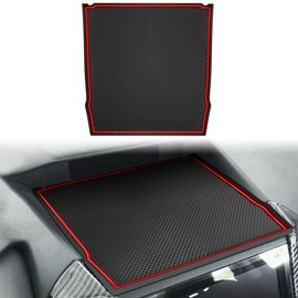 Auovo Dashboard Mats for Subaru Forester Accessories 2019-2024/ Crosstrek 2018-2023 / Impreza 2018-2023 Car Interior Silicone Material Dash Pad Liner （Upgrade, 1 pcs Red Dashboard Mat