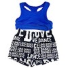 TAIKMD Little Big Girls 2-Piece Gymnastics Dance Outfit Racer Crop