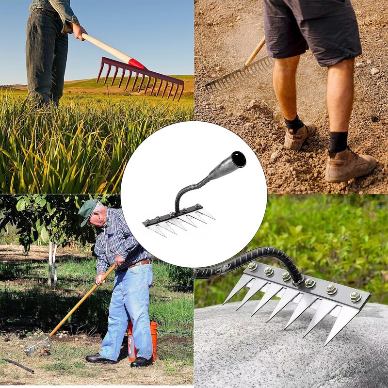 Heavy Duty Rake, Landscaping Rake, Suitable for horticulturists and friends