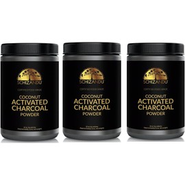 Organic Charcoal Powder Activated Charcoal Natural, Vegan, Organic, GMO Free - Large Bottle 25 oz Powder - 3pack