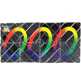 Xrten 8 Panels 3 Rings Puzzle Cube Twisty,Folding Puzzle Mind Puzzle,Sensory Toy Transforms Into Many Shape