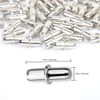 FANDAMEI 50 Pack Shelf Pins, Metal Nickel Support Pegs Cabinet