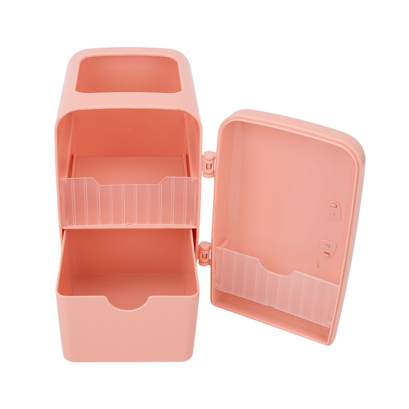 Makeup Brush Storage Box Mini Plastic Cosmetic Cotton Container Refrigerator