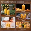 3 Pack Beeswax Pillar Candles Set,100 Hours All Natural Beeswax