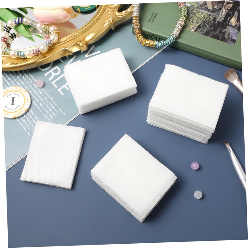 FOMIYES 10 Packs Wet Compress Cotton Face Pads Cotton Pads