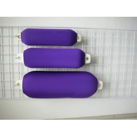 Bumper Buddies Boat Fender Cover (2 per pkg) Fits Taylor Made Medium #1023 (18.5"x16.5") by Kansas Creations (Purple)