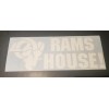oracal RAMS HOUSE LA Rams Vinyl Sticker Decal White