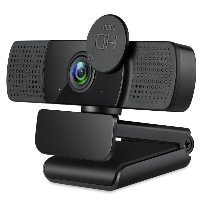 TECHFUN HD Webcam (1080P/30fps) for PC With Microphone, Plug &