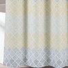 Lush Decor Medallion Ombre Shower Curtain, 72" x 72", Yellow