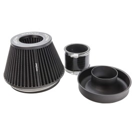 Ramair Performance Pleated Medium Cone Air Filter with 80mm OD Neck Velocity Stack
