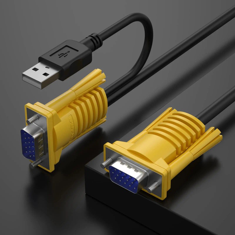 MT-VIKI 2-in-1 USB VGA KVM Cable for USB KVM Switch