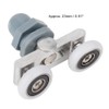 Shower Door Rollers 4pcs Top + 4pcs Bottom Double Wheel