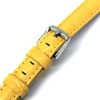 Leather Croco Embossed Yellow 14 Millimeters Watch Strap