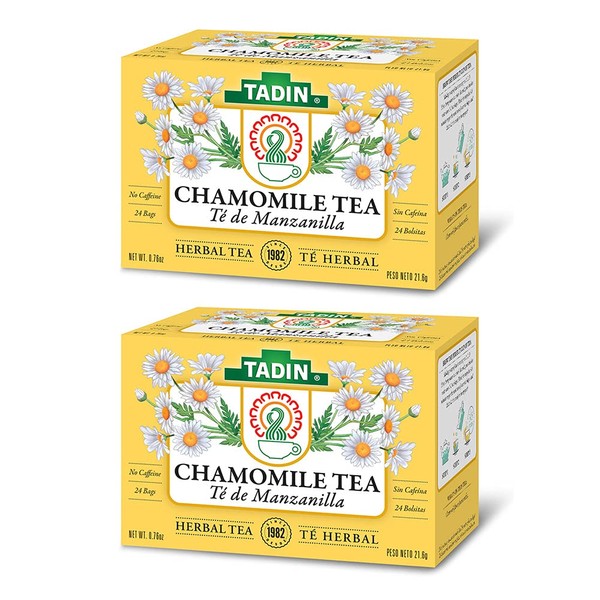 Tadin Manzanilla Chamomile Tea, 24 ct (Pack of 2)