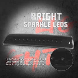 3rd Third Brake Light LED Compatible with 1994 1995 1996 1997 1998 1999 2000 2001 Dodge Ram 1500 2500 3500 High Mount Stop Third Center Cargo Rear 3rd Brake Light Bar Taillight (Smoke)