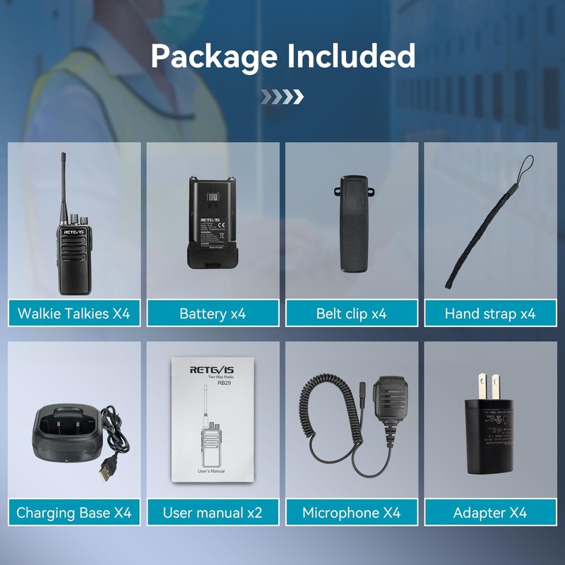 Retevis RB29 2 Way Radio Long Range,Two Way Radios with