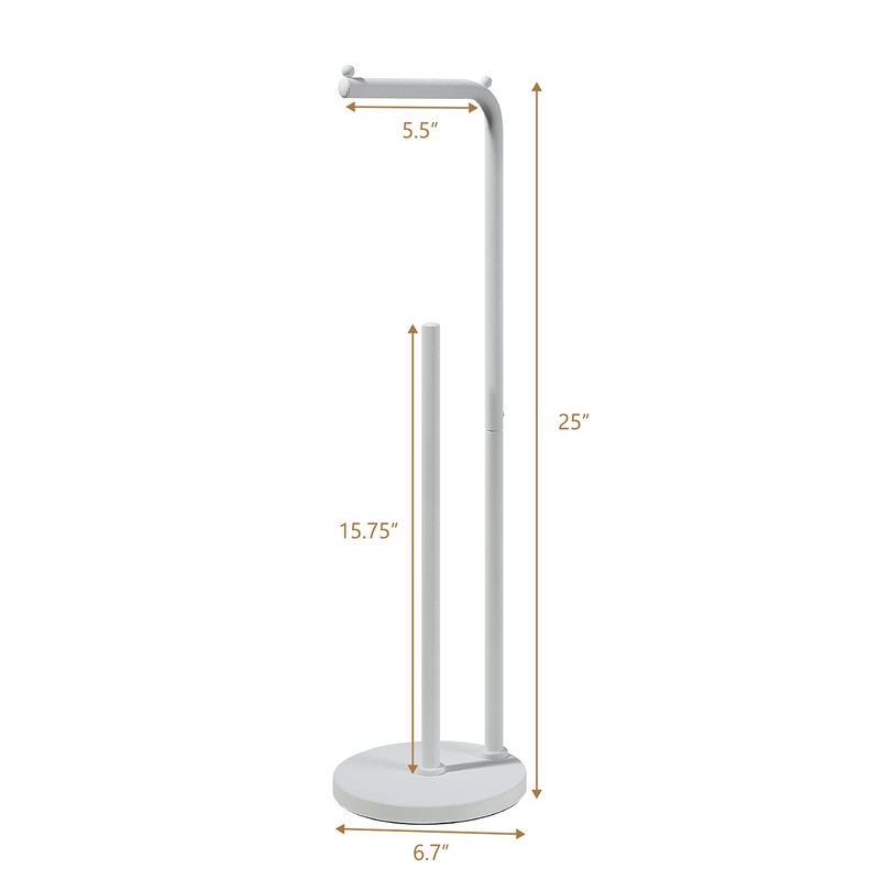 SunnyPoint Toilet Tissue Paper Roll Holder Round Base Stand with
