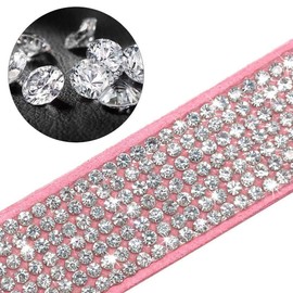 ETOPARS Rhinestone Dog Collar, Cute Dazzling Dog Rhinestone Collar, Crystal Diamond Pet Dog Cat Collar, Pet Collars with Rhinestones, Dog Collar Harness for Small & Medium Dogs