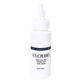 CLOUDD Fragrance-Free Liquid Silk Heat Defense and Shine Serum, 100% Fragrance-free and Essential Oil-free Heat Protectant, Unscented