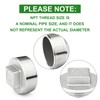 TAISHER 1PCS 304 Stainless Steel Outer Square Thread Socket Pipe