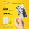 Easypix InstantFUN Pocket Printer P1 Mobile Mini Printer, Black and