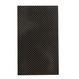 Carbon Fiber Plate Hardness Corrosion Resistance Glossy Surface Carbon Fiber Sheet Twill for Model 75x125x3mm/3x4.9x0.12in