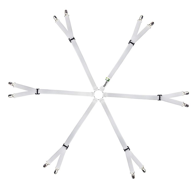 6 Sided Bed Sheet Clips for Bed Sheet Fixing Adjustable